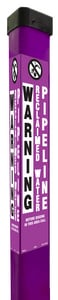 Rhino TriView® 3 x 66 in. Plastic Marking Flag in Purple RTVF66PBGD1315 at Pollardwater