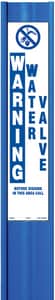 Rhino Hybrid 3-Rail™ 4 x 66 in. Plastic Marking Flag in Blue RRPH366BGD5194 at Pollardwater