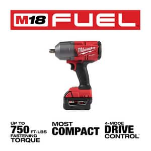 Milwaukee® M18 Fuel™ M18 FUEL HIGH TORQUE 1/2 IMPACT WRENCH WITH PIN DETENT KIT M276622R at Pollardwater