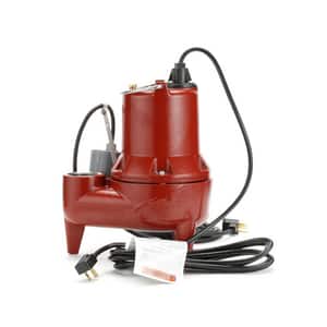 Liberty Pumps LE40 Series 142 gpm 4/10 hp Cast Iron Submersible Sewage Pump with Vertical Float Switch LLE41AV at Pollardwater