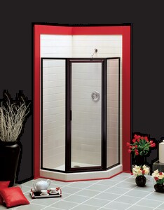 Basco Shower Enclosures Thinline 65 X 22 5 8 In Framed Shower