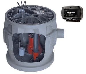 Liberty Pumps Pro380-Series 115V 1/2 hp  Simplex Sewage Package with Alarm LP382LE51A2 at Pollardwater