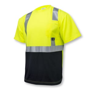 Armateck XL Color Blocked T-Shirt in Lime/Black ARM11BLXL at Pollardwater