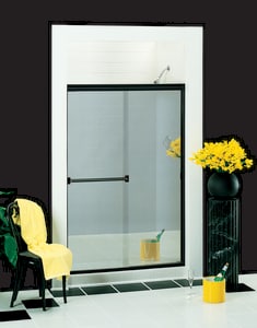 Basco Shower Enclosures Classic 68 1 2 X 44 In Frameless Shower Door In Silver 3500 44 Ferguson