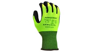 Armateck Medium Nitrile and Nylon Hi-Viz Disposable Gloves (Pack of 12) ARM1415MPK at Pollardwater