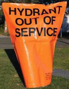 Pollardwater Heavy Duty Hydrant Bag in Black and Orange PP69203 at Pollardwater