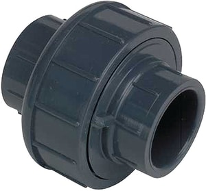 2000 Series 1/2 in. Socket Straight Schedule 80 PVC Union with FKM O-Ring Seal S8057005 at Pollardwater