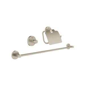 Donau Sui Schema GROHE Essentials Bathroom Accessories Set in Brushed Nickel - 40775EN1 -  Ferguson