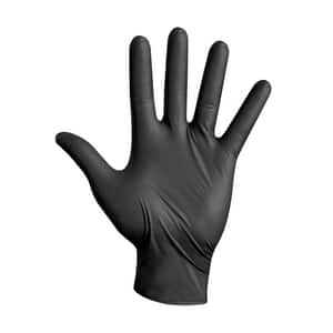Armateck Small Nitrile Disposable Gloves in Black (Box of 100) ARM4000S at Pollardwater