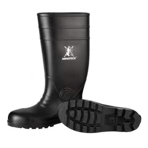 Armateck Black Plain Toe Rain and Mud Boots (Size 10) ARM9700BL10 at Pollardwater