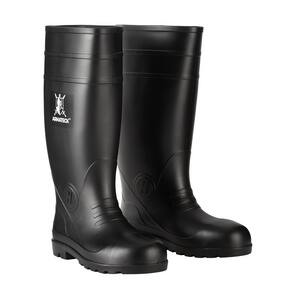 Armateck Black Plain Toe Rain and Mud Boots (Size 10) ARM9700BL10 at Pollardwater