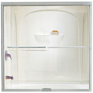 Sterling Finesse Frameless Sliding Shower Door In Silver 5325ez