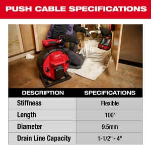 Milwaukee® M18™ M18 100 FLEXIBLE PIPELINE INSPECTION SYSTEM M297222 at Pollardwater