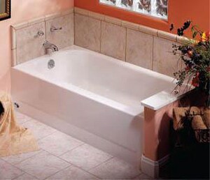 Soaker Alcove Bathtub Left Drain, Bootzcast Premium Comfort Bathtub