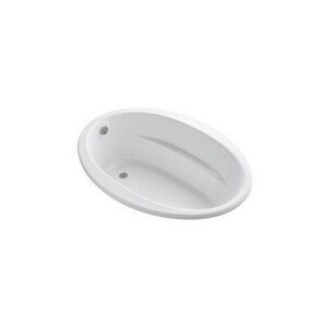Sunward® 60 x 42 in. Soaker Drop-In Bathtub with Reversible Drain in White