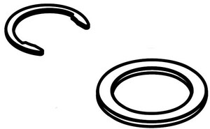 Moen Castleby Escutcheon Clip And Washer In Polished Chrome