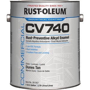 Rust-Oleum® CV740 System Silver Gray DTM Alkyd Enamel 100 VOC Paint 1 gal RUS261956 at Pollardwater