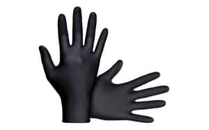 SAS Safety Derma-Tuff® 6 mil Size L Powder Free Rubber Disposable Glove in Black (Pack of 120) S66583 at Pollardwater