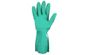 SAS Safety 15 mil Size M Nitrile Rubber Reusable Glove in Green S6532 at Pollardwater