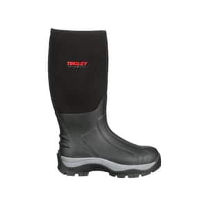 Tingley Badger Boots™ 17 in. Size 12 Mens Rubber Insulated Boots with Steel Plain Toe in Black T8015112 at Pollardwater