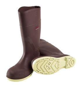 Tingley Premier G2™ 17-2/5 in. Size 10 Mens/12 Womens Plastic and Rubber Plain Toe Boots in Brick Red and Cream T9315510 at Pollardwater