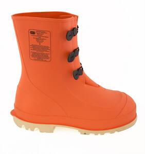 Tingley HazProof® 11-1/2 in. Size 13 Mens Plastic and Rubber Boots with Steel Toe in Orange and Cream T8233013 at Pollardwater
