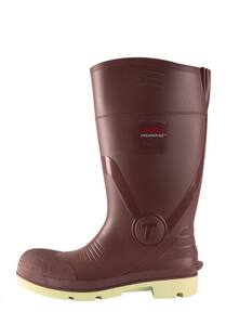 Tingley Premier G2™ 17-2/5 in. Size 12 Mens Plastic and Rubber Plain Toe Boots in Brick Red and Cream T9315512 at Pollardwater