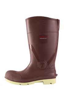 Tingley Premier G2™ 17 in. Size 9 Mens/11 Womens Plastic and Rubber Plain Toe Boots in Brick Red and Cream T9315509 at Pollardwater