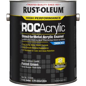 Rust-Oleum® Forest Green DTM Acrylic Enamel Paint 1 gal R315509 at Pollardwater