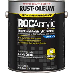 Rust-Oleum® Safety Green DTM Acrylic Enamel Paint 1 gal R314407 at Pollardwater