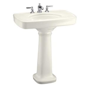 Kohler Bancroft 3 Hole Pedestal Lavatory Sink With P Trap