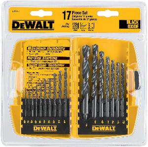 DEWALT 17-Piece Black Oxide Drill Bit Set DDW1167 at Pollardwater