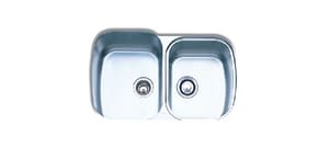 Oliveri Tasman Sinkware Melbourne No Hole 2 Bowl Undermount