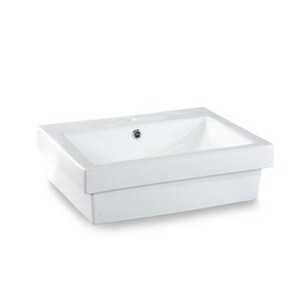 Xylem Single Hole Vitreous China Lavatory Sink White