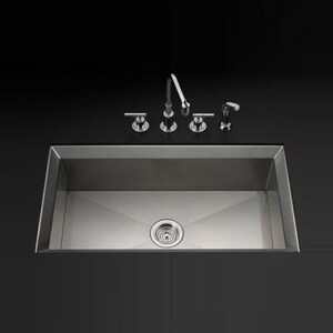 Kohler Poise 33 X 18 In Stainless Steel Single Bowl