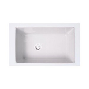 Rohl Allia 31 5 8 X 19 5 8 In No Hole Fireclay Single Bowl