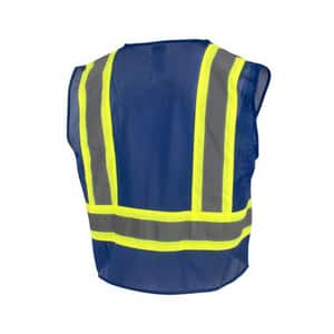 Radians Size M Polyester Mesh Reusable Economy Safety Vest in Blue RSV221ZBLMM at Pollardwater