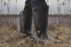 Dunlop Chesapeake Lightweight PVC Knee Boot with Plain Toe Black Size 10 O8677510 at Pollardwater