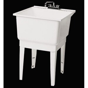 Fiat Products 20 X 24 In Floor Mount Laundry Sink In White