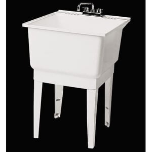 Fiat Products 20 X 24 In Floor Mount Laundry Sink In White