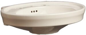 Mirabelle Boca Raton 1 Bowl Vitreous China Lavatory Sink With