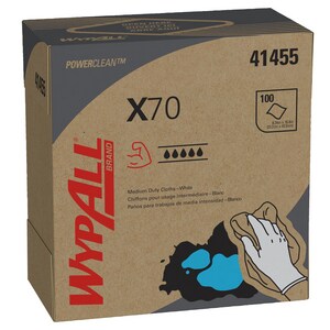 WypAll® X70 16-4/5 in. General Purpose Wipe in White (100 per Box) K41455EA at Pollardwater