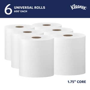 Scott® Kleenex® 600 ft. 8 in. Hard Roll Towel in White (Case of 6) K50606 at Pollardwater