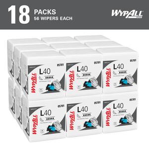 WypAll® L40 12-1/2 x 12 in. All Purpose Wipers in White (Case of 18) K05701 at Pollardwater