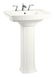 Kohler Archer 3 Hole Bathroom Sink Pedestal With P Trap