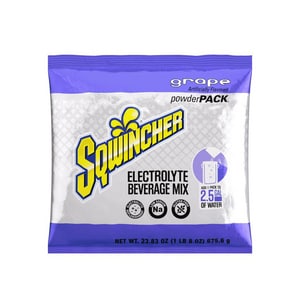 Sqwincher Powder Pack™ Original Powder Concentrate Drink Mix, Grape, 23.83 oz. Pack (Case of 32) S016046GR at Pollardwater