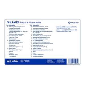 First Aid Only 25 Person First Aid Kit (107 Piece) F224UFAO at Pollardwater