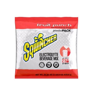 Sqwincher Powder Pack™ Original Powder Concentrate Drink Mix, Fruit Punch, 23.83 oz. Pack (Case of 32) S016042FP at Pollardwater