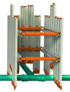 Kundel V-Panel Aluminum Slide Rail System 6 ft High x 8 ft Length (Spreaders Sold Separately) K562958 at Pollardwater