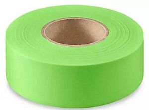Presco 1-3/16 in. x 150 ft. Flagging Tape in Green Glo PTFGG at Pollardwater